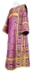 Deacon vestments - Floral Cross rayon brocade S3 (violet-gold), Economy cross design