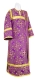 Deacon vestments - Alania rayon brocade s3 (violet-gold), Economy design
