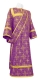 Deacon vestments - Custodian rayon brocade S3 (violet-gold), Economy design