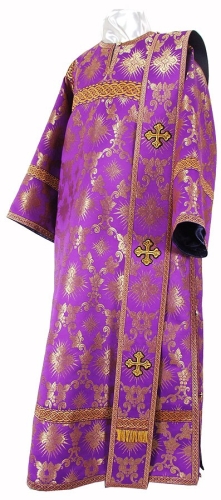 Deacon vestments - rayon brocade S3 (violet-gold)