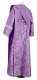 Deacon vestments - Vasiliya rayon brocade s3 (violet-silver) back, Standard design