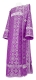 Deacon vestments - Old-Greek rayon brocade S3 (violet-silver), Standard design