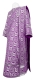 Deacon vestments - Floral Cross rayon brocade S3 (violet-silver), Standard design