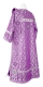 Deacon vestments - Solovki rayon brocade S3 (violet-silver) back, Standard design