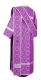 Deacon vestments - Vasiliya rayon brocade s3 (violet-silver) back, Economy design