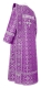 Deacon vestments - Old-Greek rayon brocade S3 (violet-silver) back, Standard design