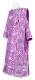 Deacon vestments - Theophaniya rayon brocade S3 (violet-silver), Standard design