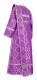 Deacon vestments - Nicholaev rayon brocade s3 (violet-silver) back, Economy design