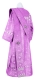 Deacon vestments - Shouya rayon brocade s3 (violet-silver) back, Standard design