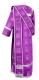 Deacon vestments - Abakan rayon brocade s3 (violet-silver) back, Economy design