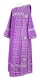 Deacon vestments - Cornflowers rayon brocade s3 (violet-silver), Economy design