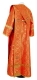 Deacon vestments - Vasiliya rayon brocade s3 (red-gold) back, Standard design