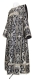 Deacon vestments - Korona rayon brocade S3 (black-silver), Standard design