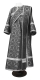 Deacon vestments - Vasiliya rayon brocade s3 (black-silver), Economy design