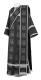 Deacon vestments - Abakan rayon brocade s3 (black-silver), Economy design
