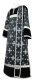 Deacon vestments - rayon brocade S3 (black-silver)