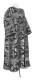 Deacon vestments - Koursk rayon brocade S3 (black-silver), Standard cross design