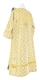Deacon vestments - Solovki rayon brocade S3 (white-gold) back, Standard design