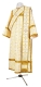 Deacon vestments - Lyubava rayon brocade s3 (white-gold) variant 1, Standard design
