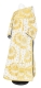Deacon vestments - Nativity Star rayon brocade s3 (white-gold), Standard design