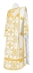 Deacon vestments - Iveron rayon brocade s3 (white-gold) back, Standard design
