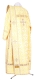 Deacon vestments - Old-Greek rayon brocade s3 (white-gold) back, Standard design