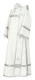 Deacon vestments - Lyubava rayon brocade s3 (white-silver), Economy design