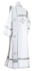 Deacon vestments - Shouya rayon brocade S3 (white-silver) back, Economy cross design