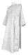 Deacon vestments - Catherine rayon brocade s3 (white-silver), Standard design