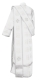 Deacon vestments - Abakan rayon brocade s3 (white-silver) back, Economy design