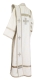 Deacon vestments - Shouya rayon brocade s3 (white-silver) back, Standard design