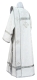 Deacon vestments - Bethlehem rayon brocade S3 (white-silver) back, Standard design