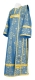 Deacon vestments - Pochaev rayon brocade S4 (blue-gold), Economy design