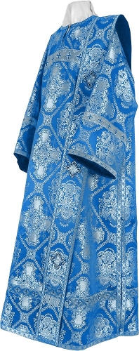 Deacon vestments - rayon brocade S4 (blue-silver)
