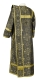 Deacon vestments - Pochaev rayon brocade S4 (black-gold) back, Economy design