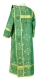 Deacon vestments - Pochaev rayon brocade S4 (green-gold) back, Economy design