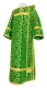 Deacon vestments - Cappadocia rayon brocade S4 (green-gold), Economy design