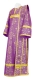 Deacon vestments - Pochaev rayon brocade S4 (violet-gold), Economy design
