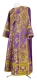 Deacon vestments - Sloutsk rayon brocade S4 (violet-gold), Standard design