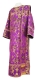 Deacon vestments - Thebroniya rayon brocade S4 (violet-gold), Standard design