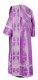 Deacon vestments - Ouglich rayon brocade S4 (violet-silver) back, Standard design