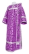 Deacon vestments - Cappadocia rayon brocade S4 (violet-silver), Economy design