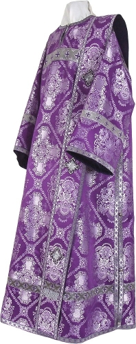 Deacon vestments - rayon brocade S4 (violet-silver)