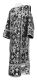 Deacon vestments - Thebroniya rayon brocade S4 (black-silver), Standard design