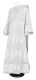 Deacon vestments - Ouglich rayon brocade S4 (white-silver), Standard design
