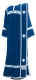 Deacon vestments - natural German velvet (blue-silver)