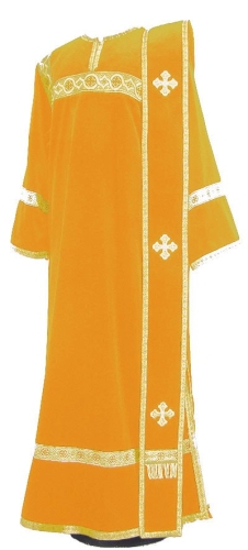 Deacon vestments - natural German velvet (yellow-gold)