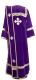 Deacon vestments - natural German velvet (violet-gold) (back), Standard design