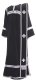 Deacon vestments - natural German velvet (black-silver)