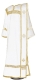 Deacon vestments - natural German velvet (white-gold)